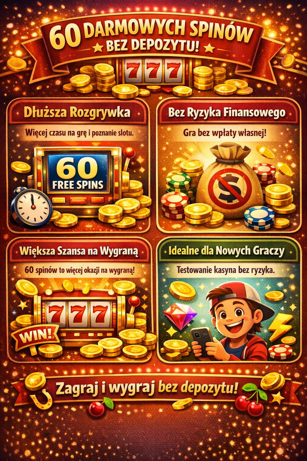 Czym jest 60 darmowych spinów i co je wyróżnia